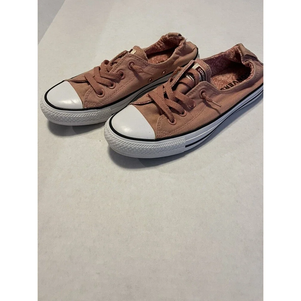 Converse Shoreline Sneakers Womens 8 Rust Pink Chuck Taylor All Star Slip On